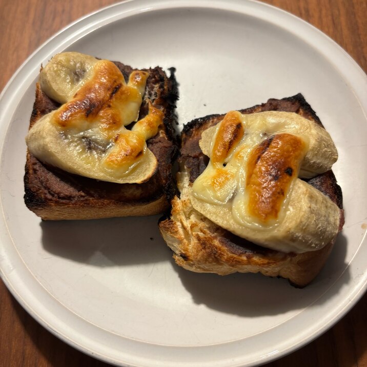 あんバナナトースト